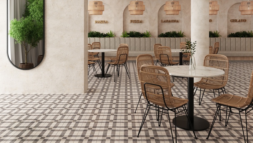 motif keramik lantai terbaru - remus brown decor