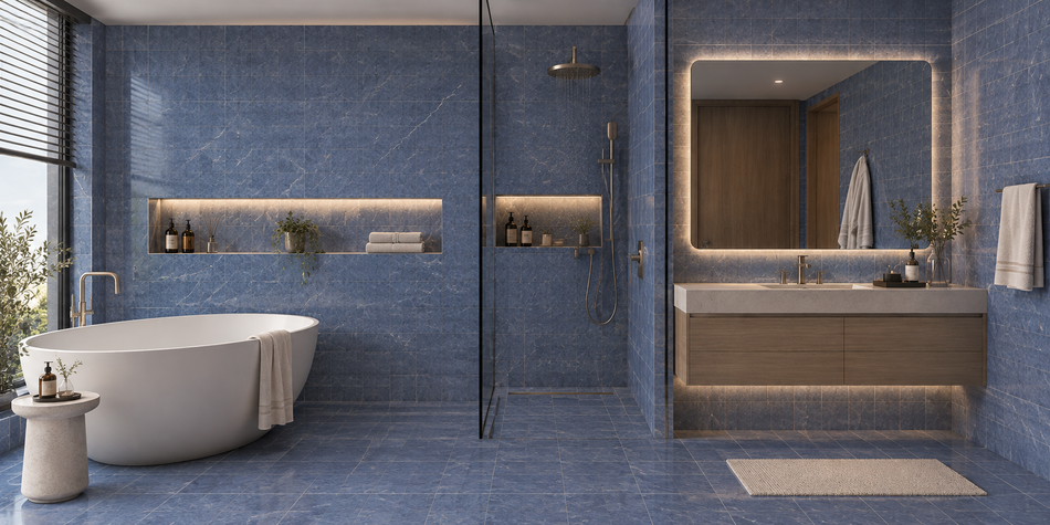 keramik kamar mandi - riyadh blue aplikasi