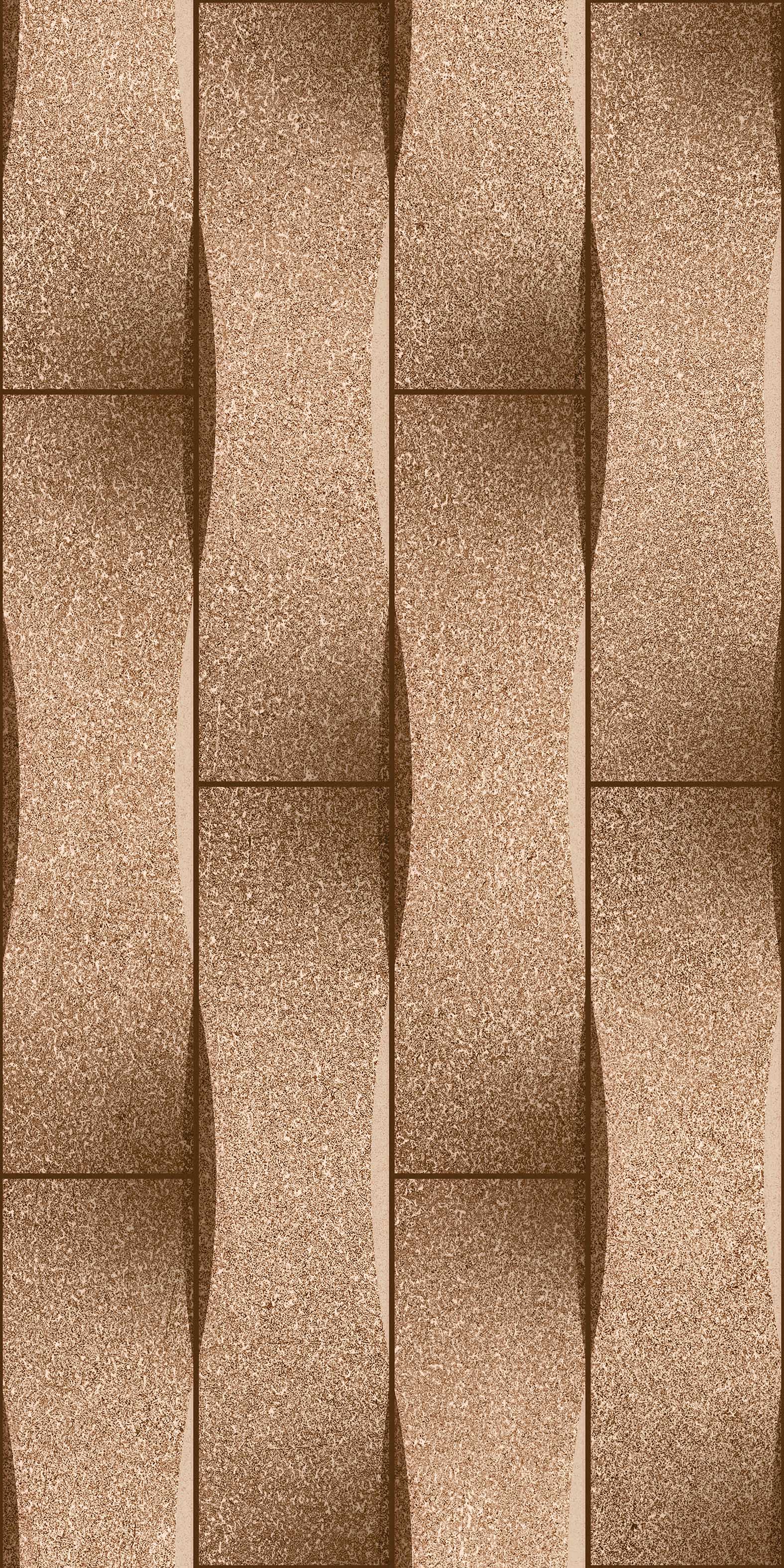keramik dinding kamar mandi - Geneva Brown Embossed